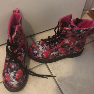Combat boots 12 girls size